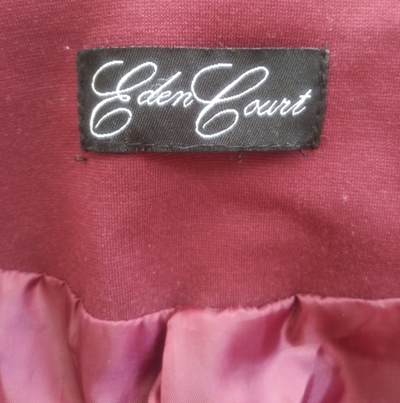 🆕Eden Court Button Up Peplum Pleated Pea Coat LG - Picture 8 of 8